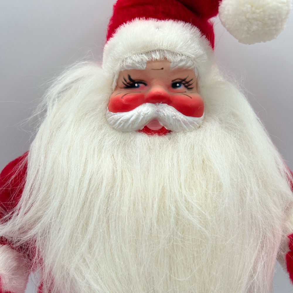 Harold Gale Santa Claus Vintage 14" Christmas Red Velvet Suit - Picture 2 of 6